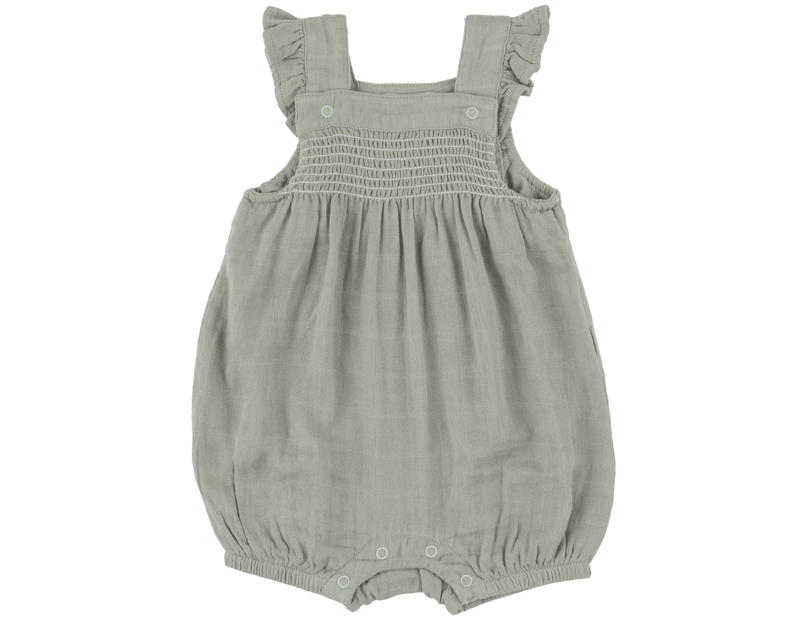 Smocked Overall Shortie