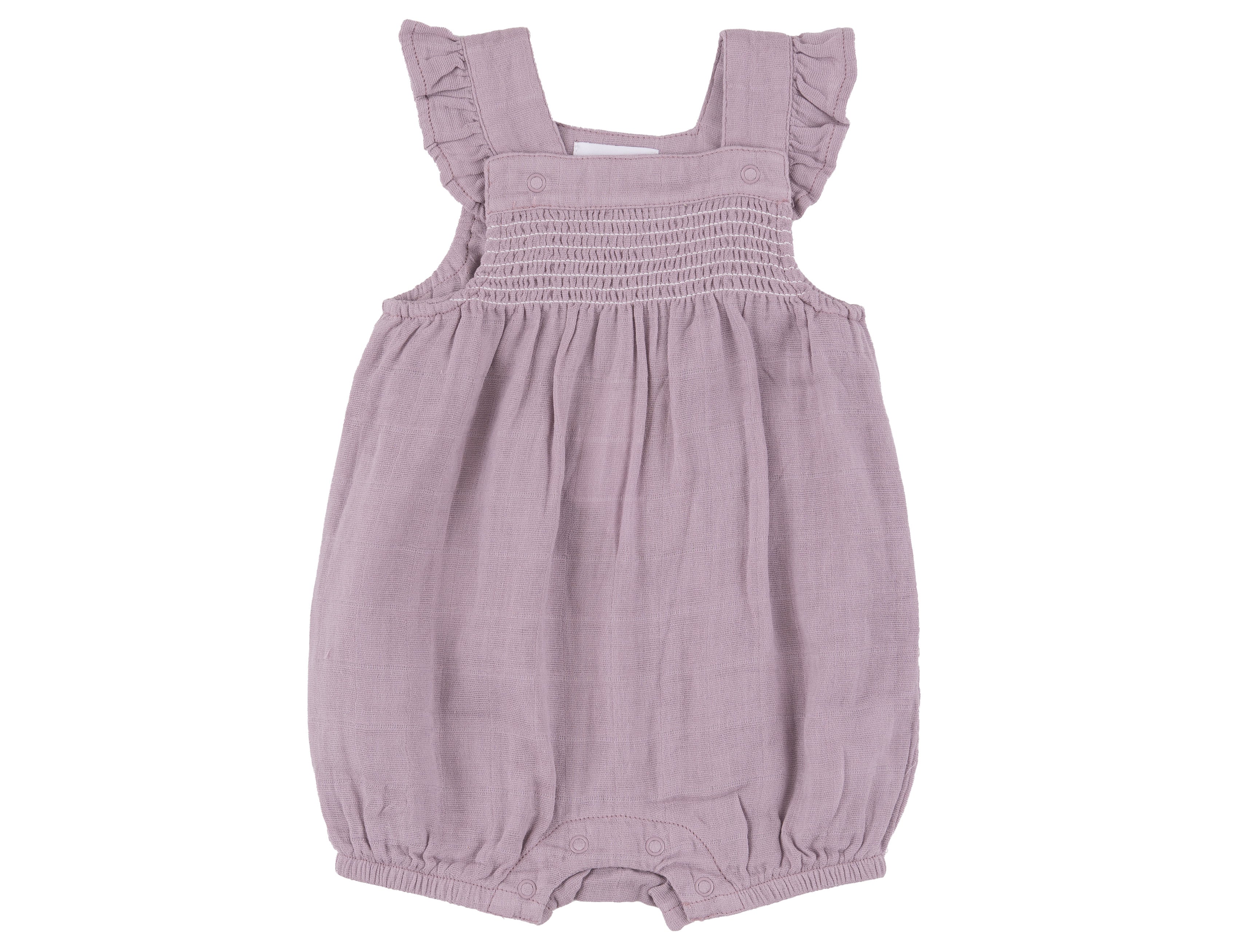 Smocked Overall Shortie
