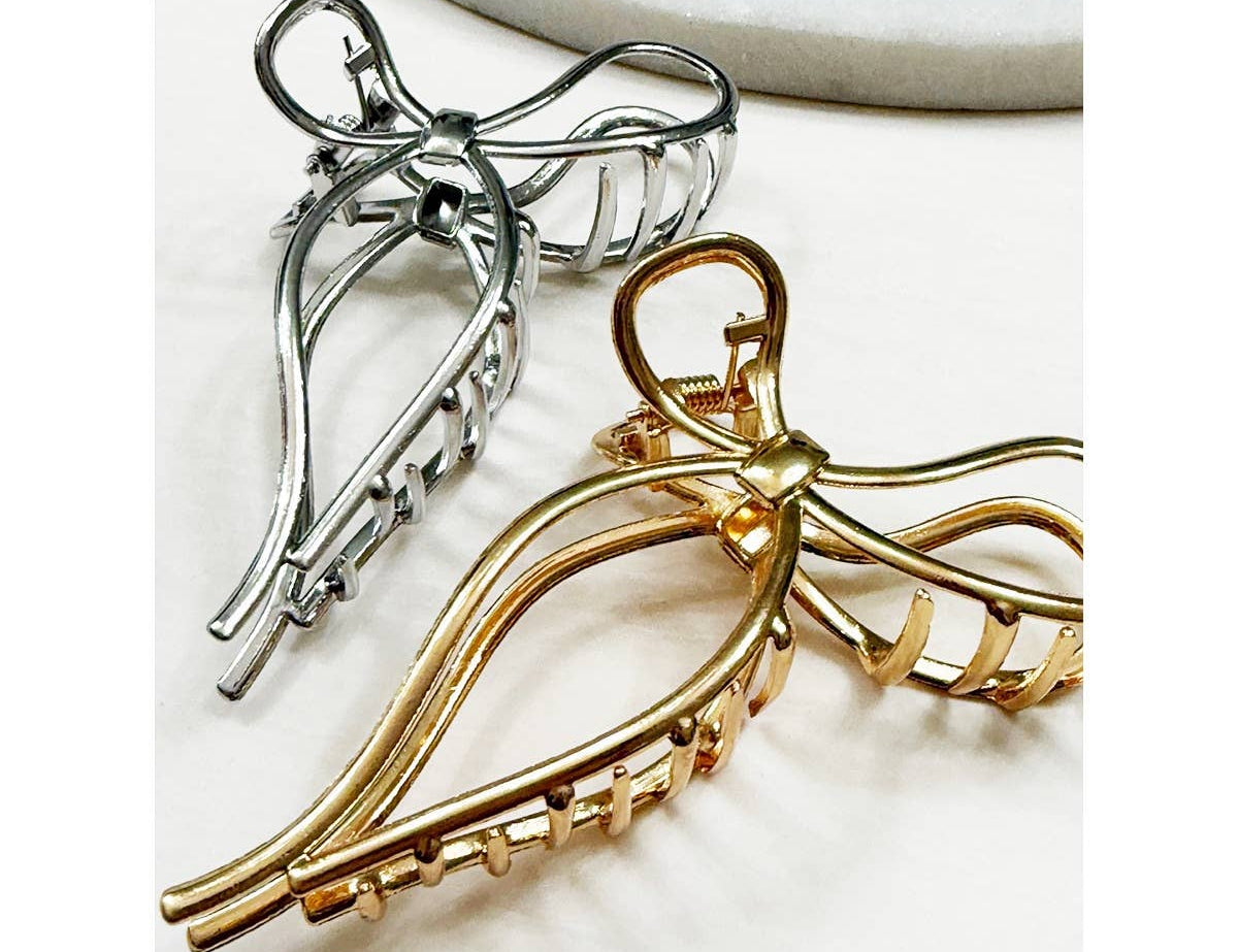 Metal Bow Hair Claw