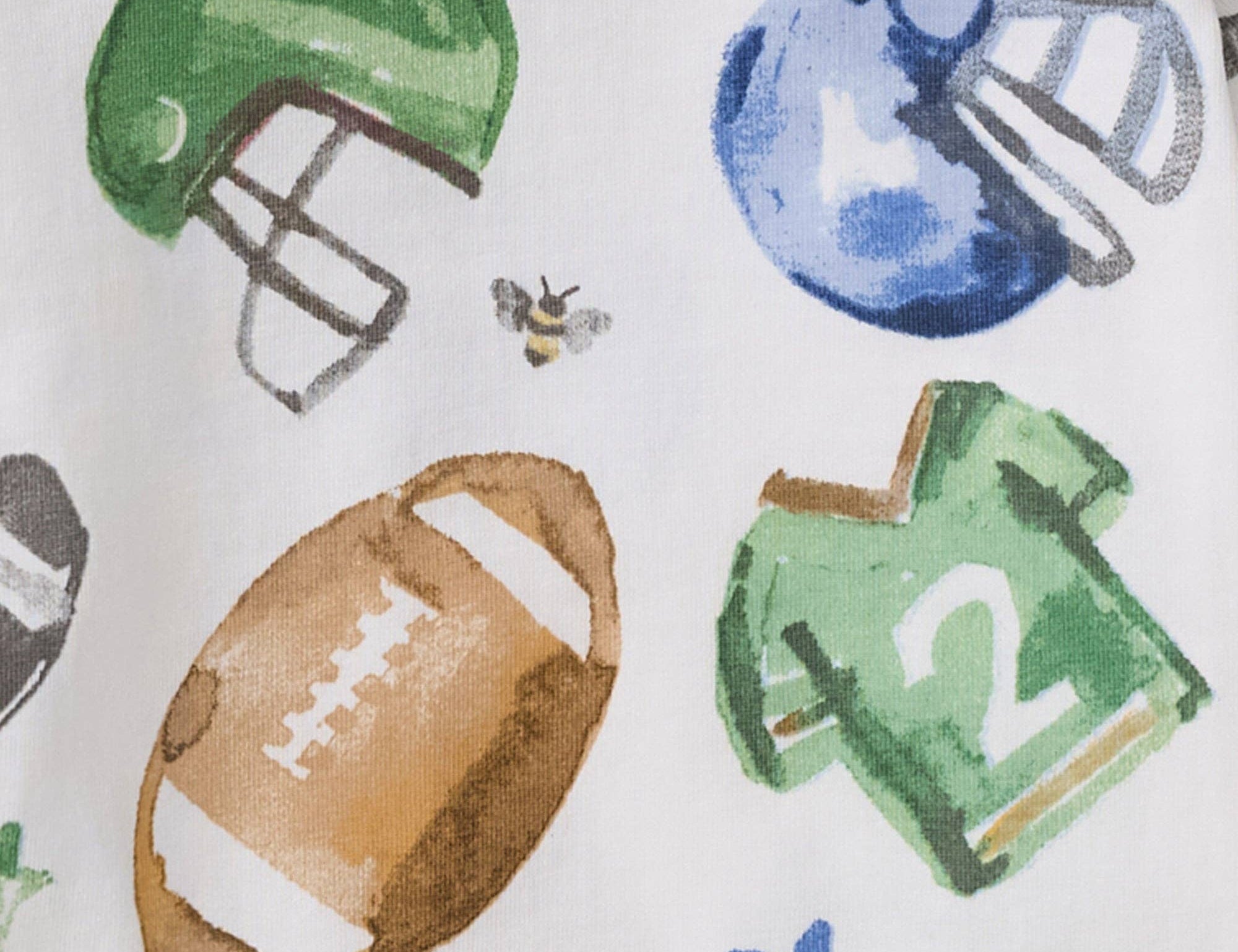 Field Goal & Soccer Field Baby Boy Bodysuits