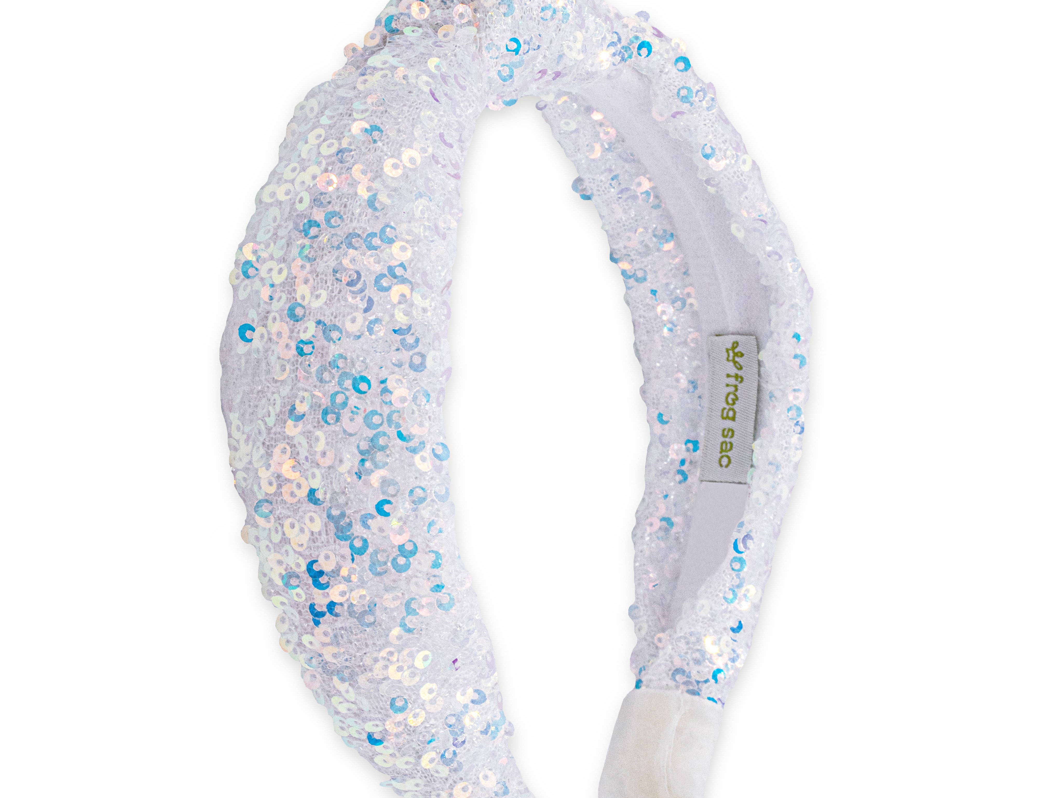 Kids Knot Headband - Rainbow Sequin Knotted Hair Accessories