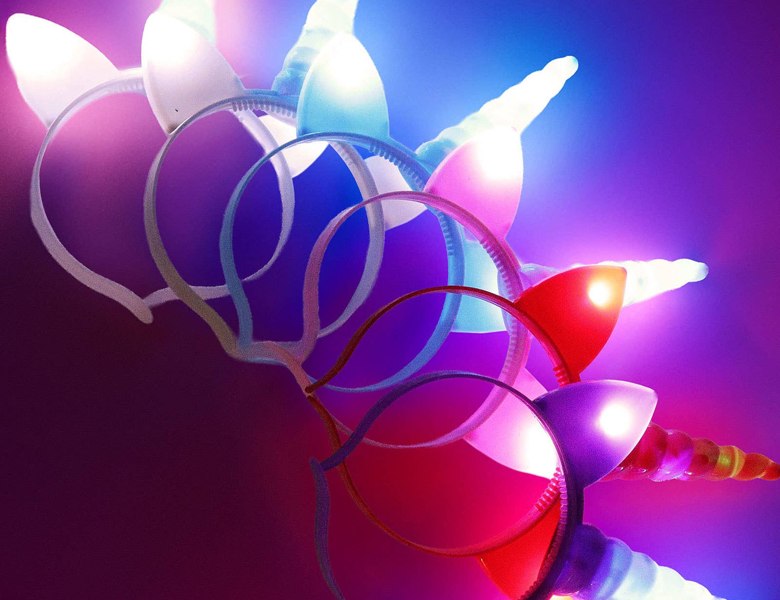 Unicorn Pony Led Light-up Plastic Hair Band