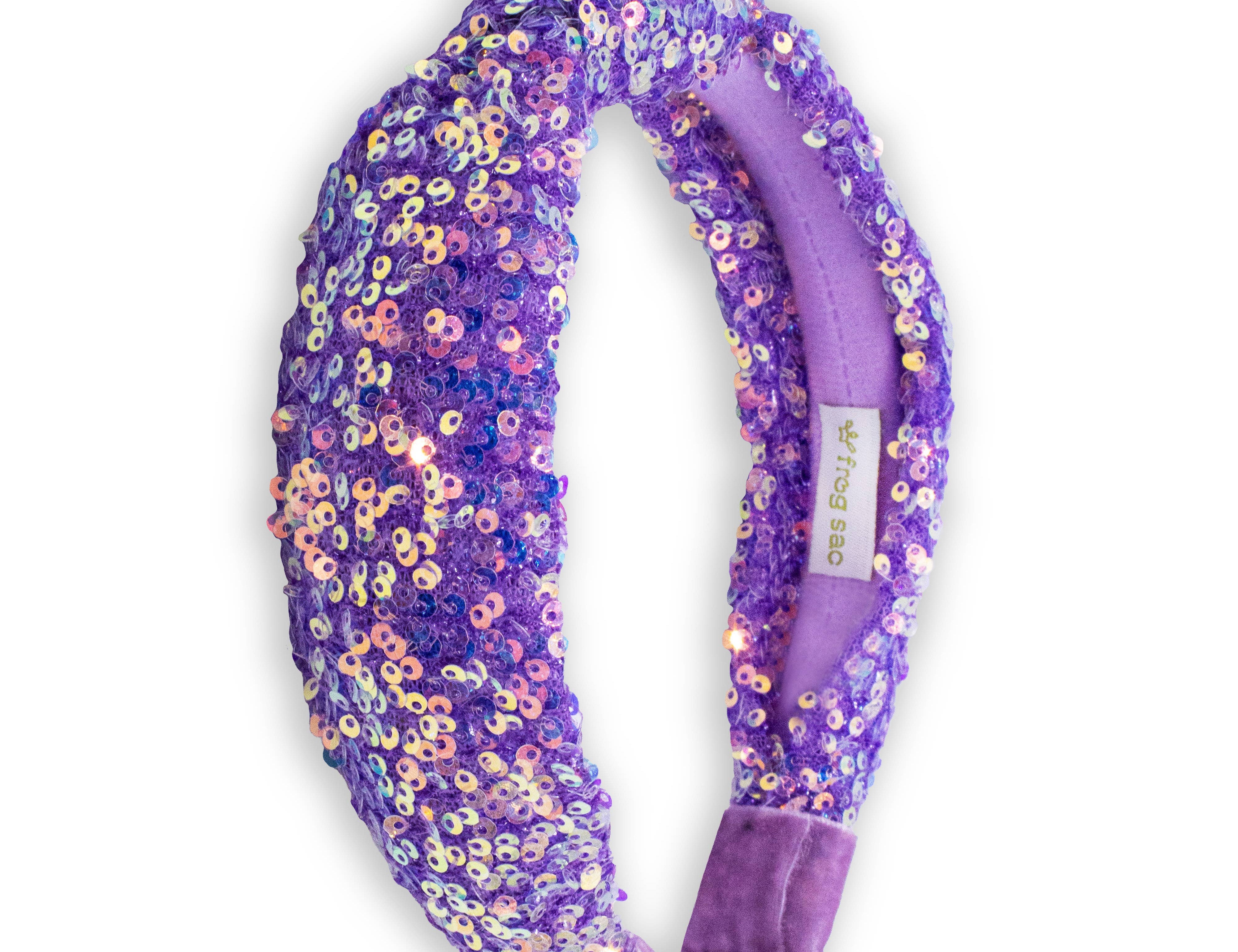 Kids Knot Headband - Rainbow Sequin Knotted Hair Accessories