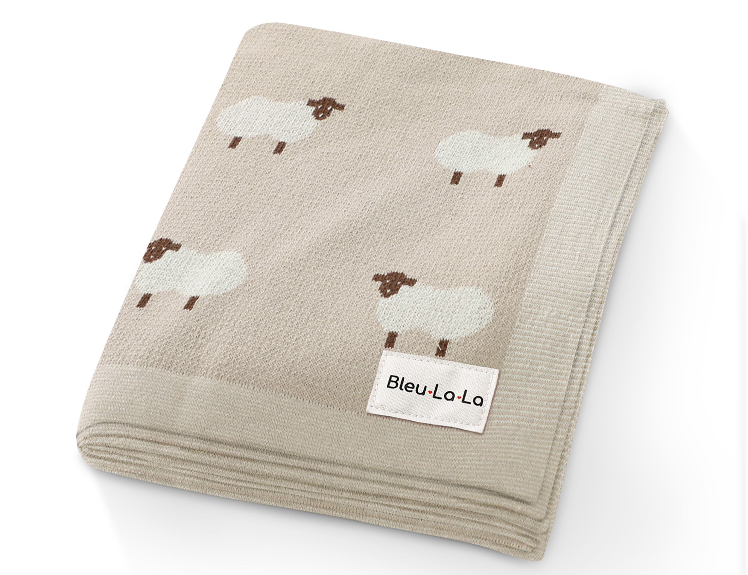 Cotton Swaddle Baby Blanket - Sheep