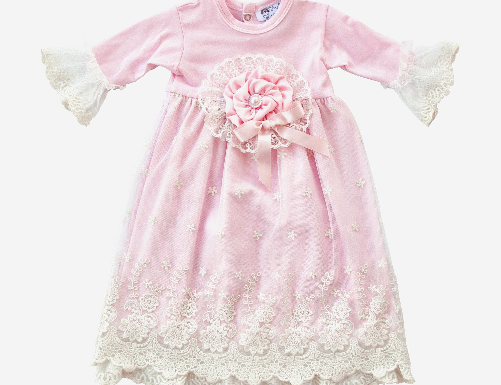 Frilly Frocks Everly Gown for Newborn Baby