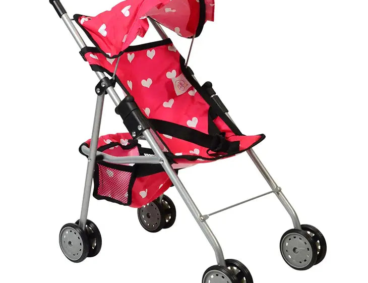 My First Folding Baby Doll Floral Stroller