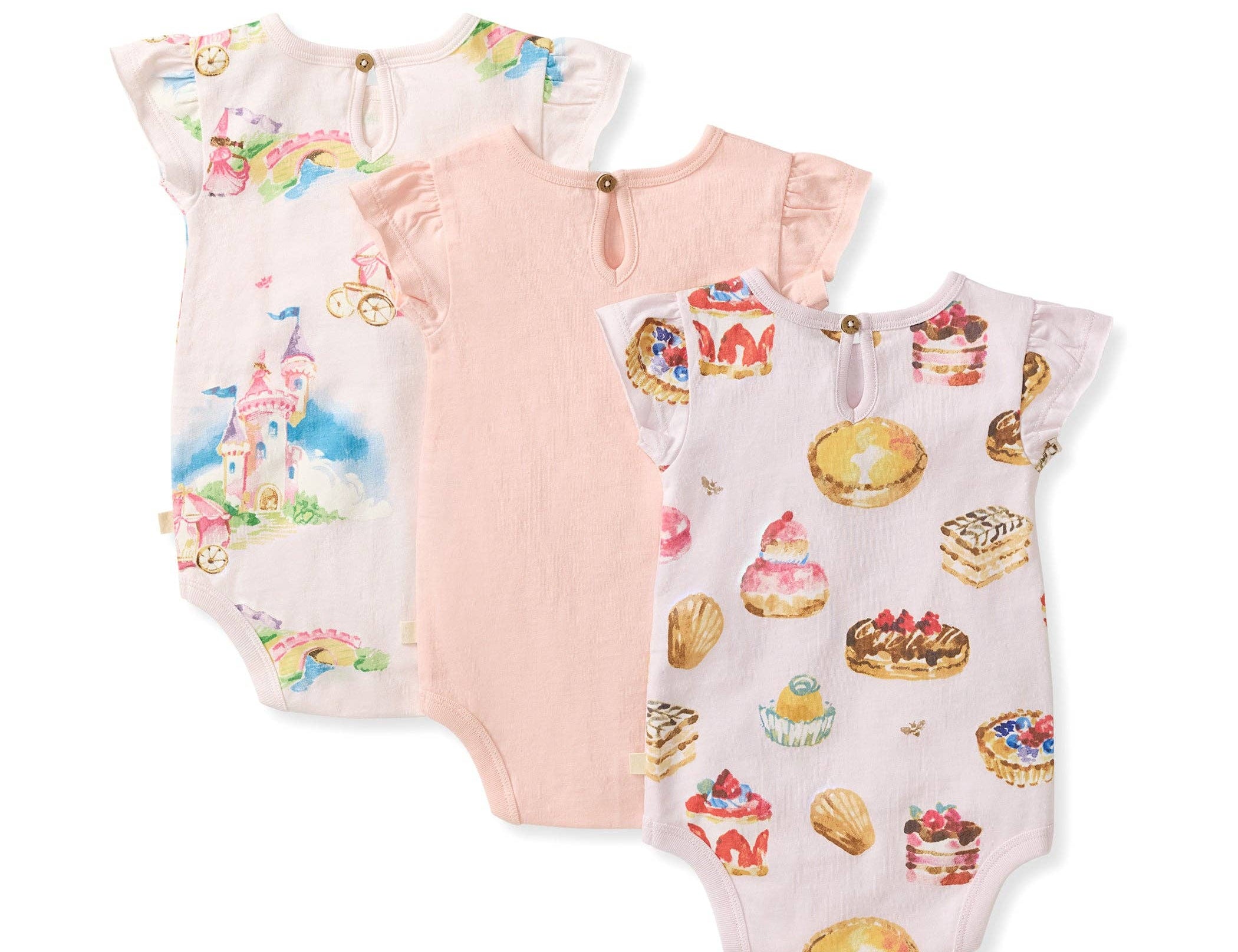 Pastry Shop & Pretty Princess Baby Girl Bodysuits
