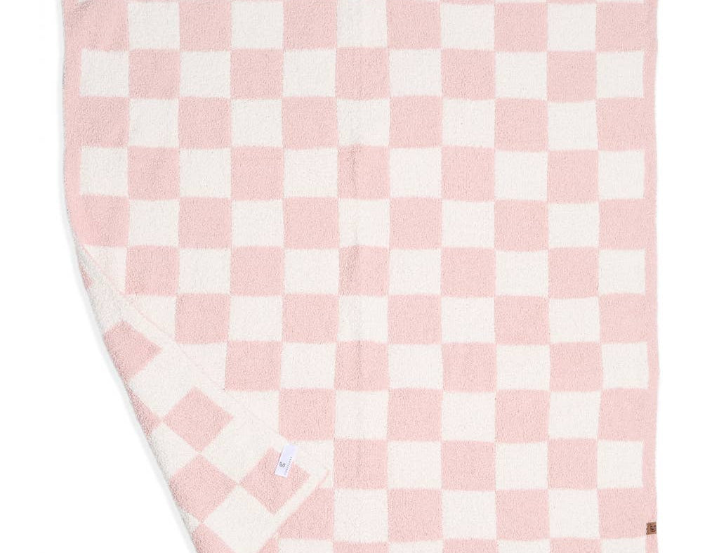Kids Checkered Pattern Soft Throw Blanket