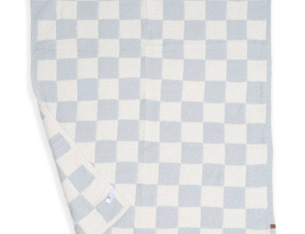 Kids Checkered Pattern Soft Throw Blanket