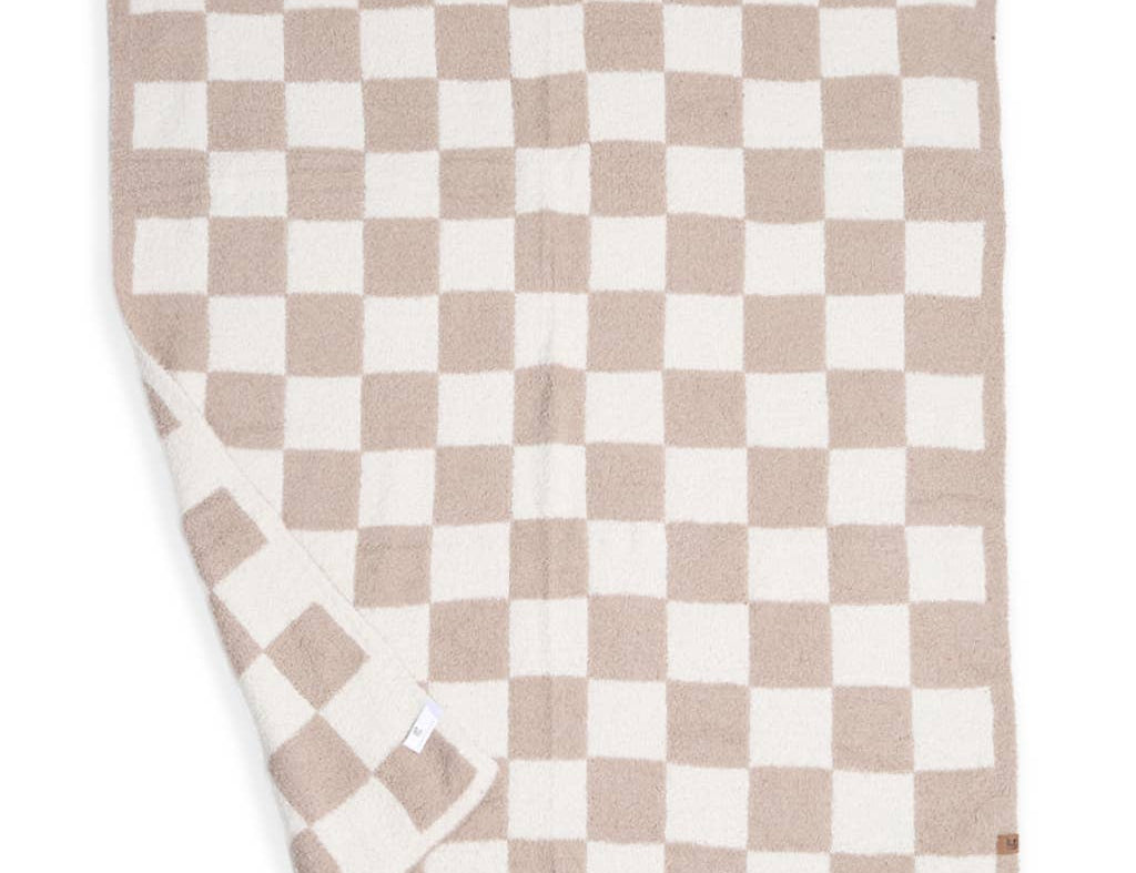 Kids Checkered Pattern Soft Throw Blanket