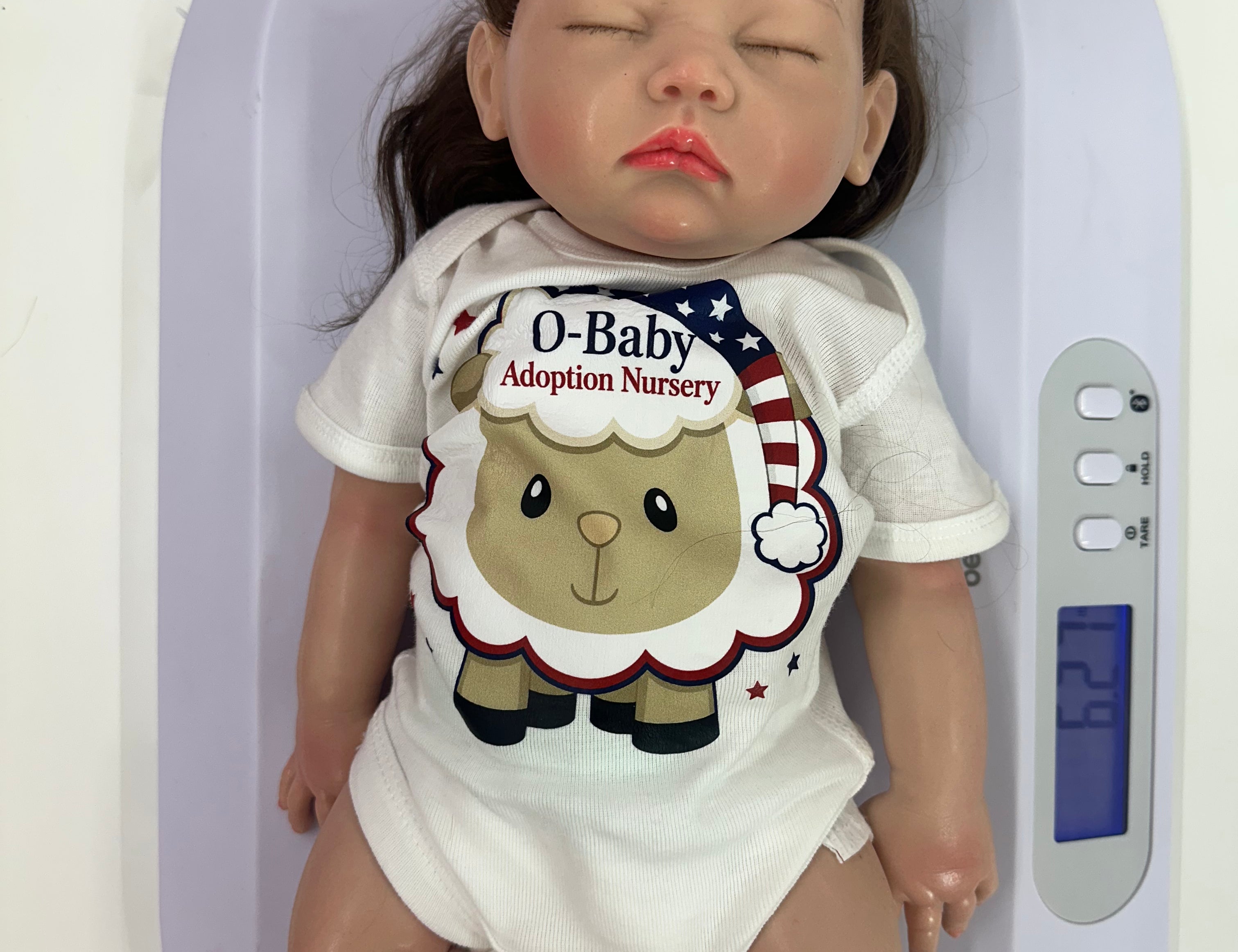 Silicone Baby's w/Hair