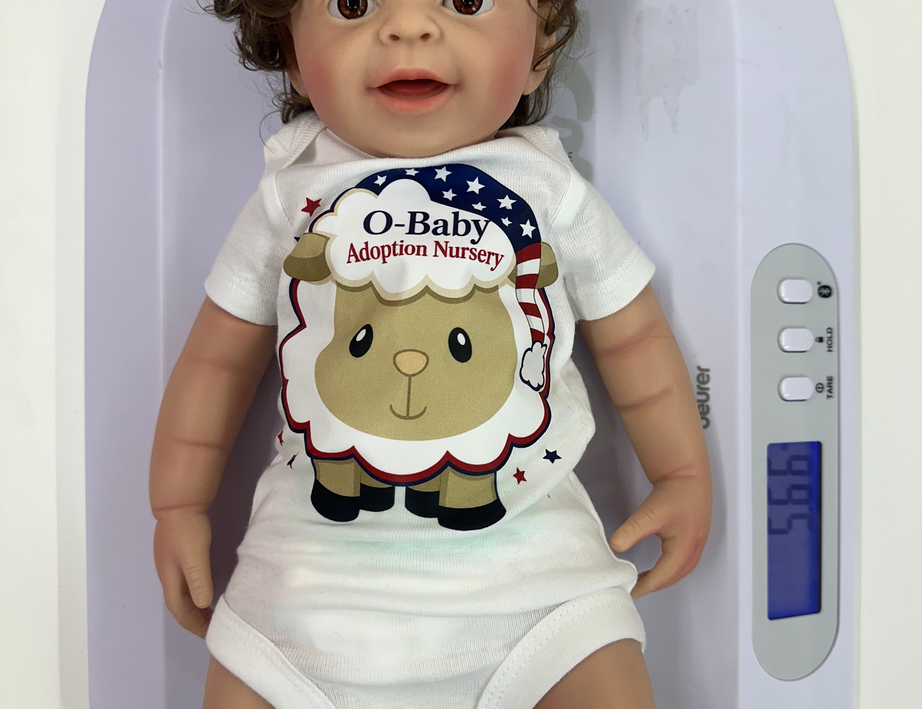 Silicone Baby's w/Hair