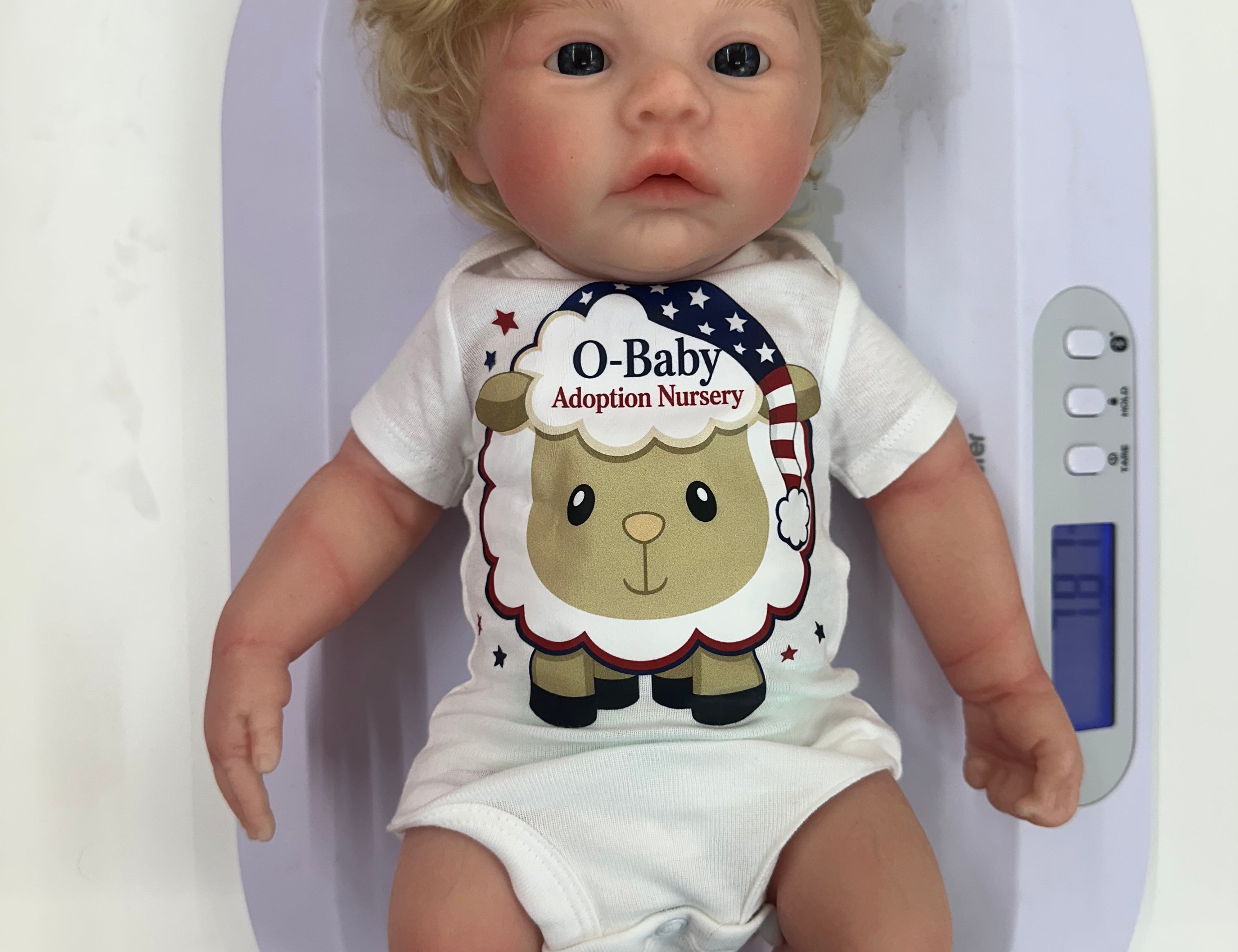 Silicone Baby's w/Hair