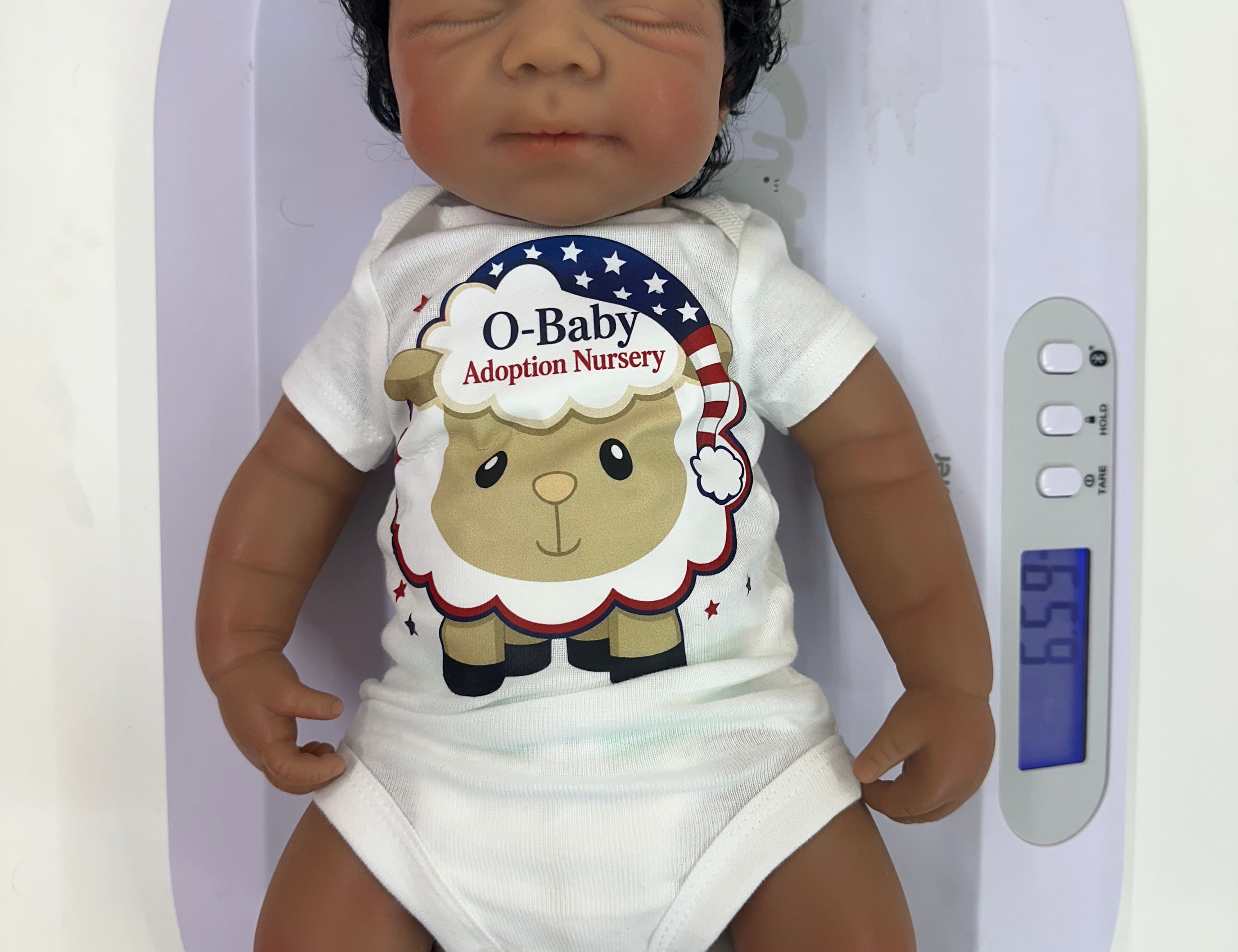 Silicone Baby's w/Hair