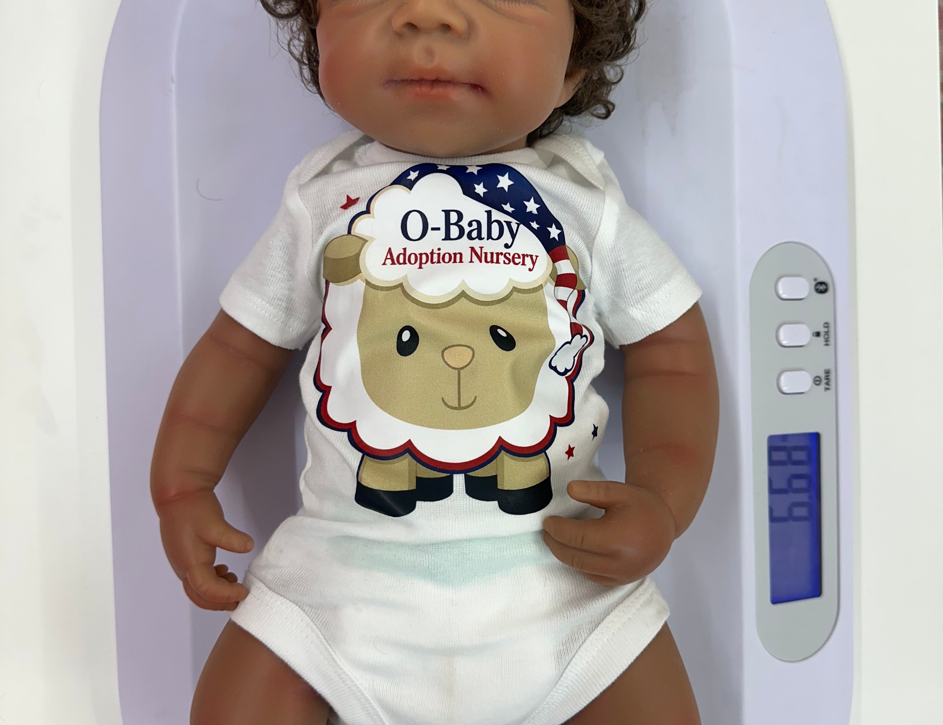 Silicone Baby's w/Hair