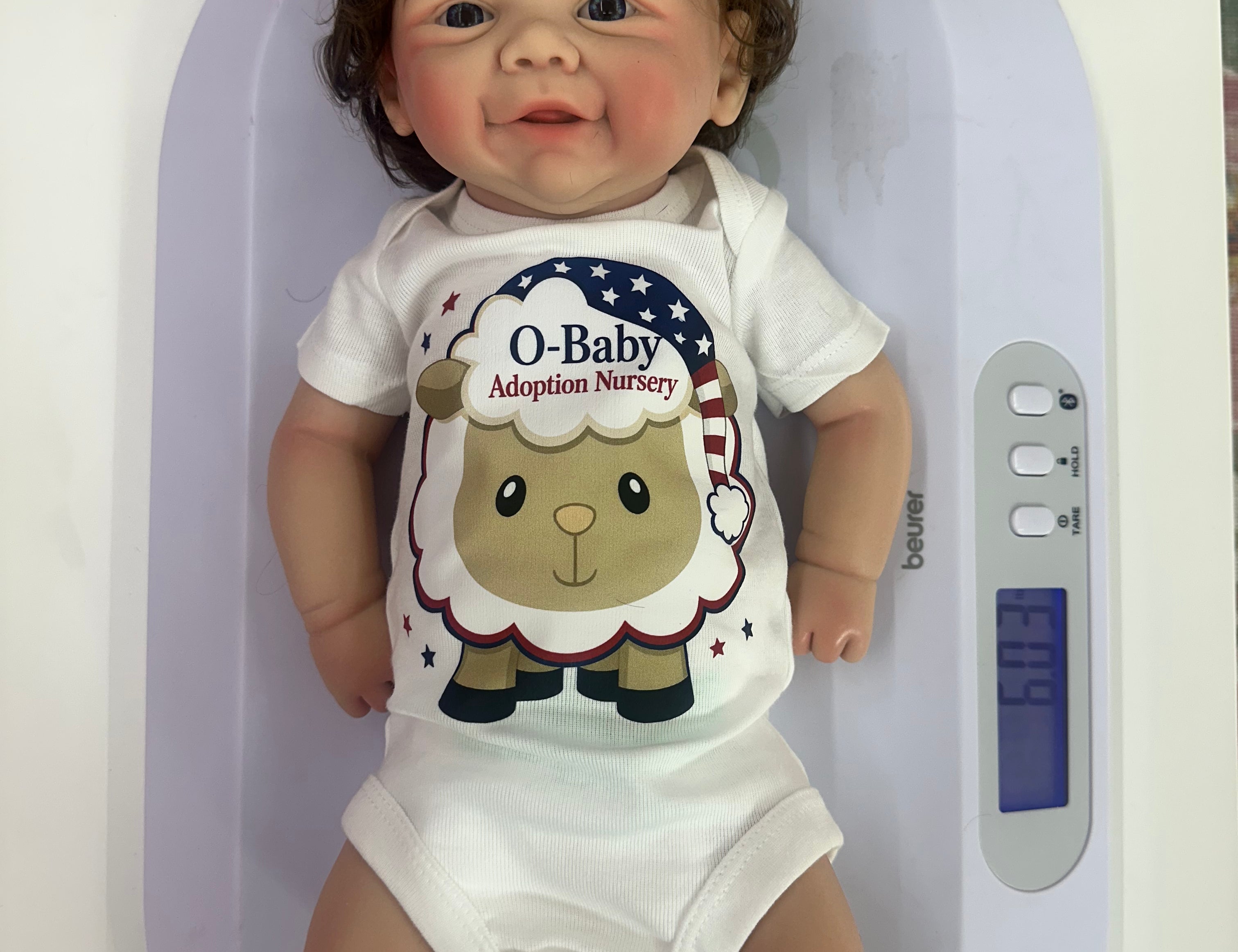 Silicone Baby's w/Hair