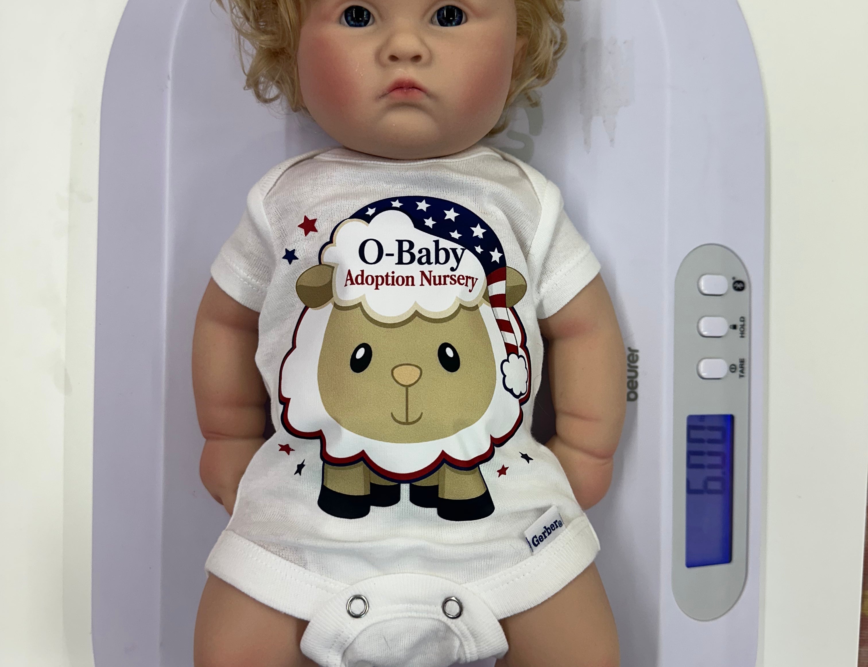 Silicone Baby's w/Hair