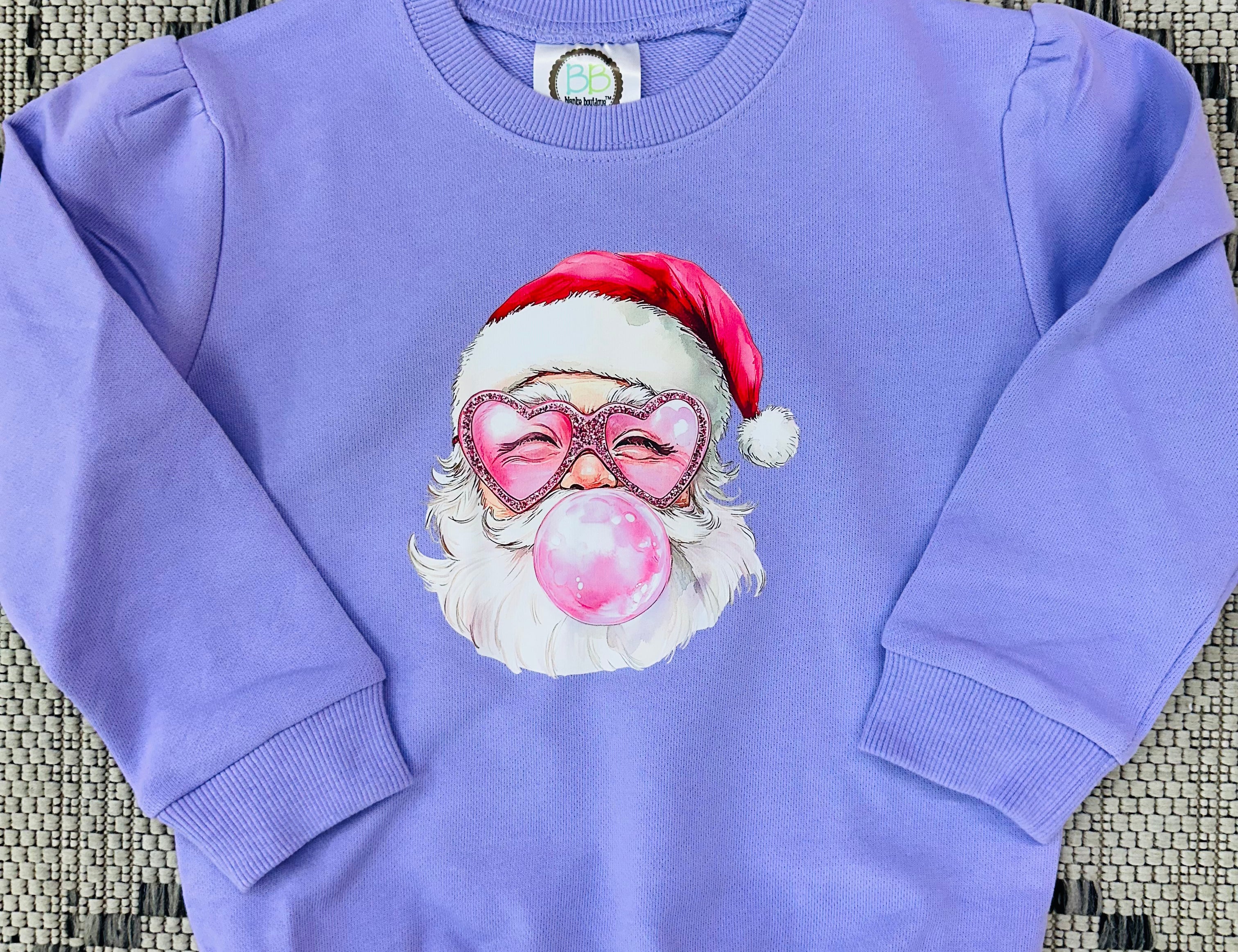 Bubblegum Santa Sweatshirt