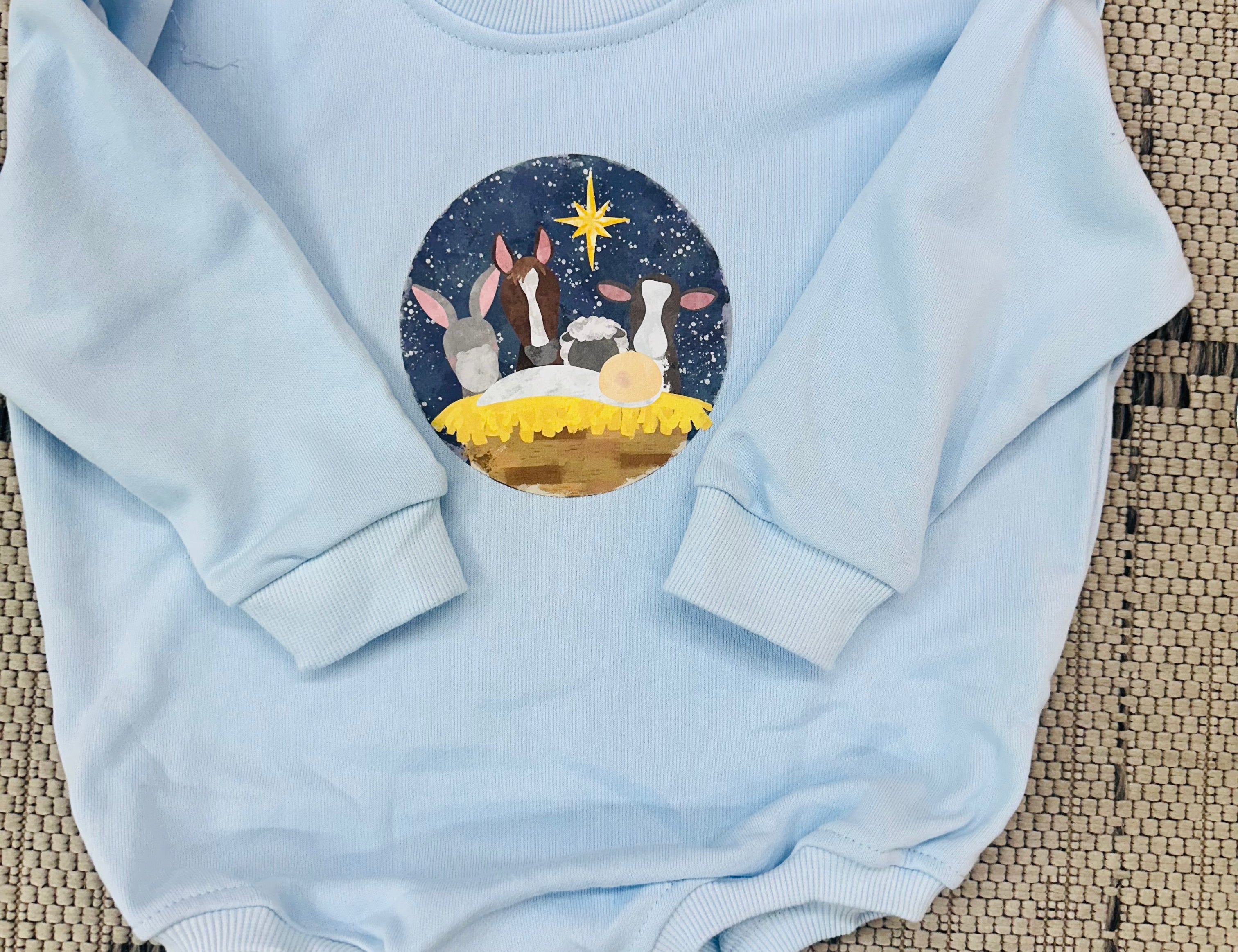 Nativity Sweatshirt Bubble