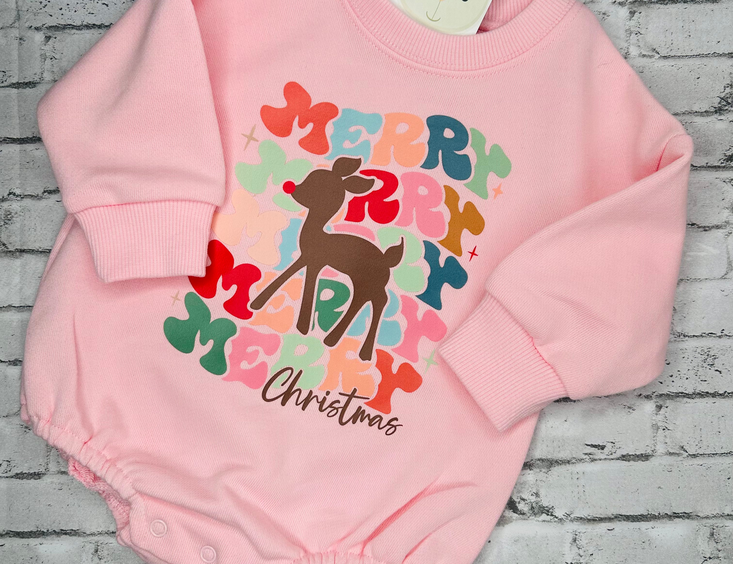 Merry Reindeer Sweatshirt Bubble