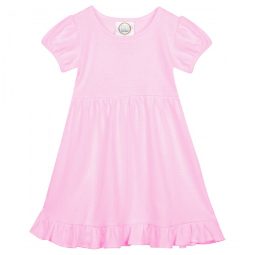 Blank Short Sleeve Empire Waist Ruffle Dress – O-Baby Children's Boutique