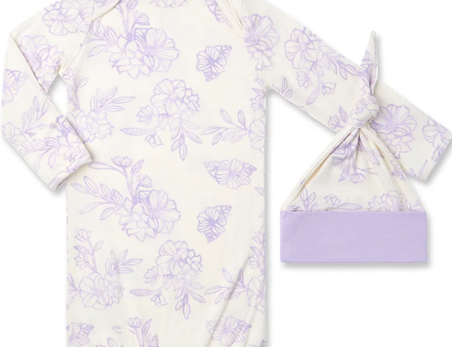 Mommy and Me Gown and Hat