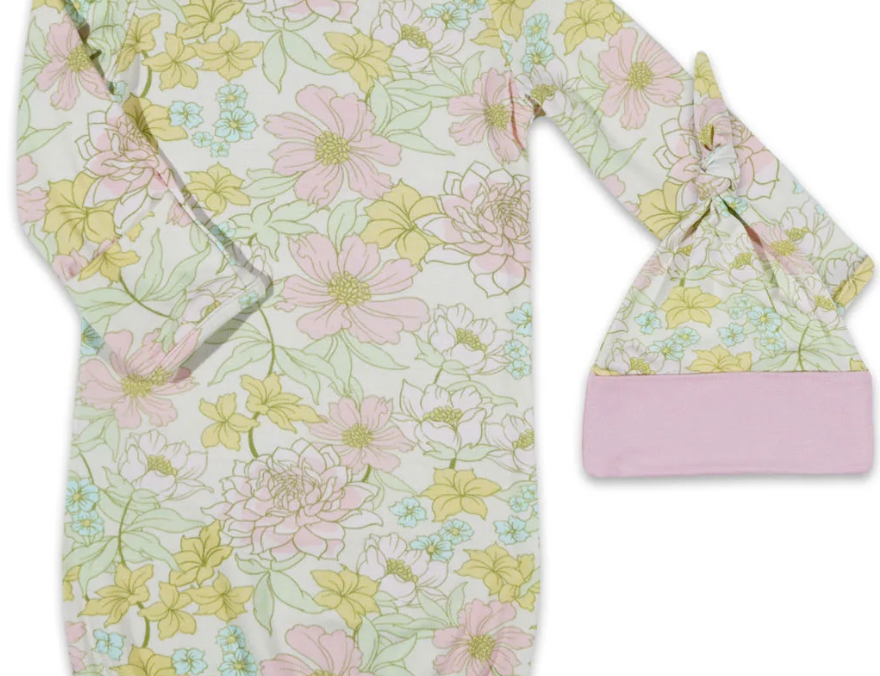 Mommy and Me Gown and Hat