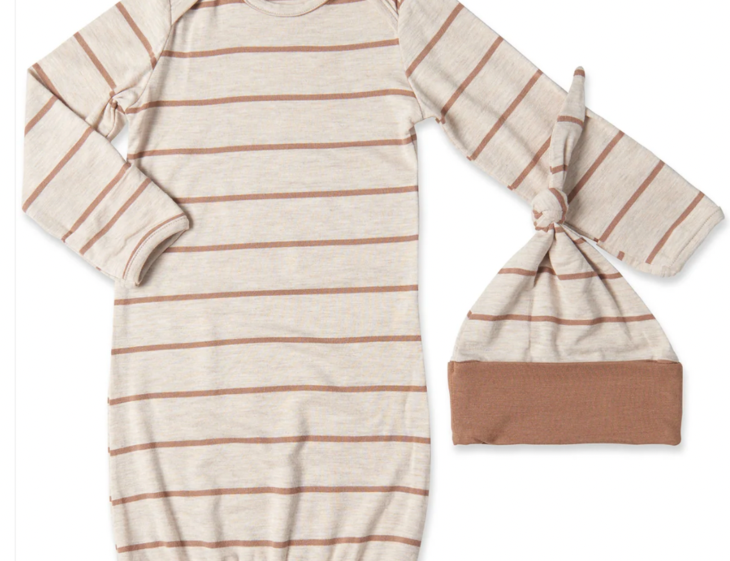 Mommy and Me Gown and Hat