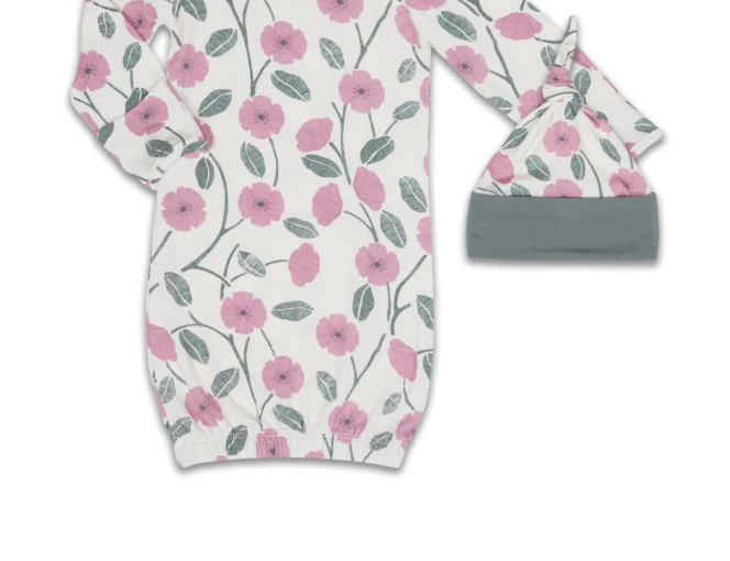 Mommy and Me Gown and Hat