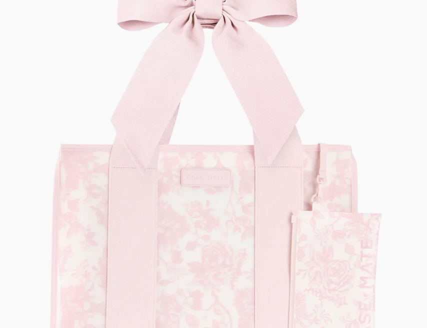 Case-Mate Ballet Pink Bow Jelly Tote Bag