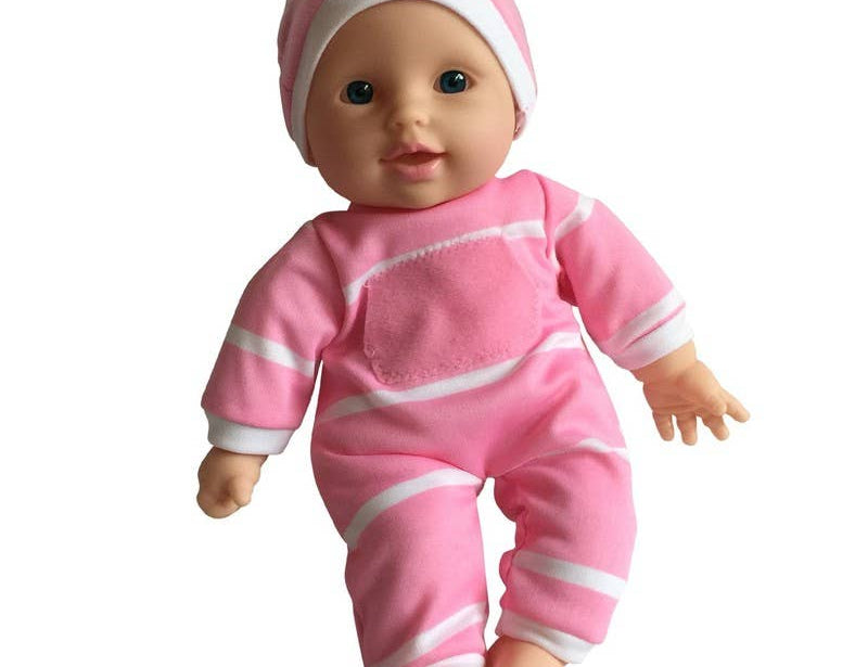 The New York Doll Collection 11" Doll Striped W/ Pacifier