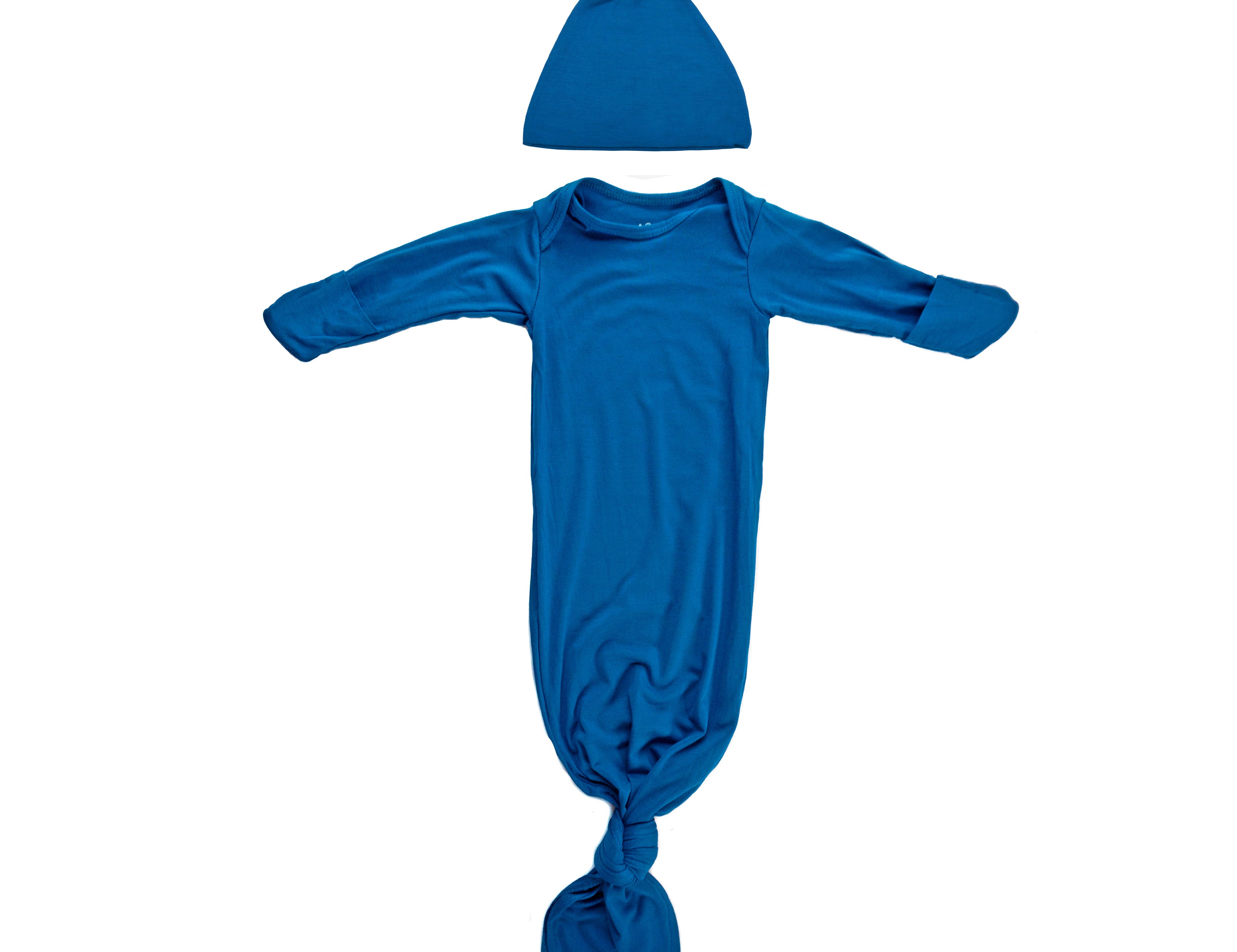 Blue Knotted Gown