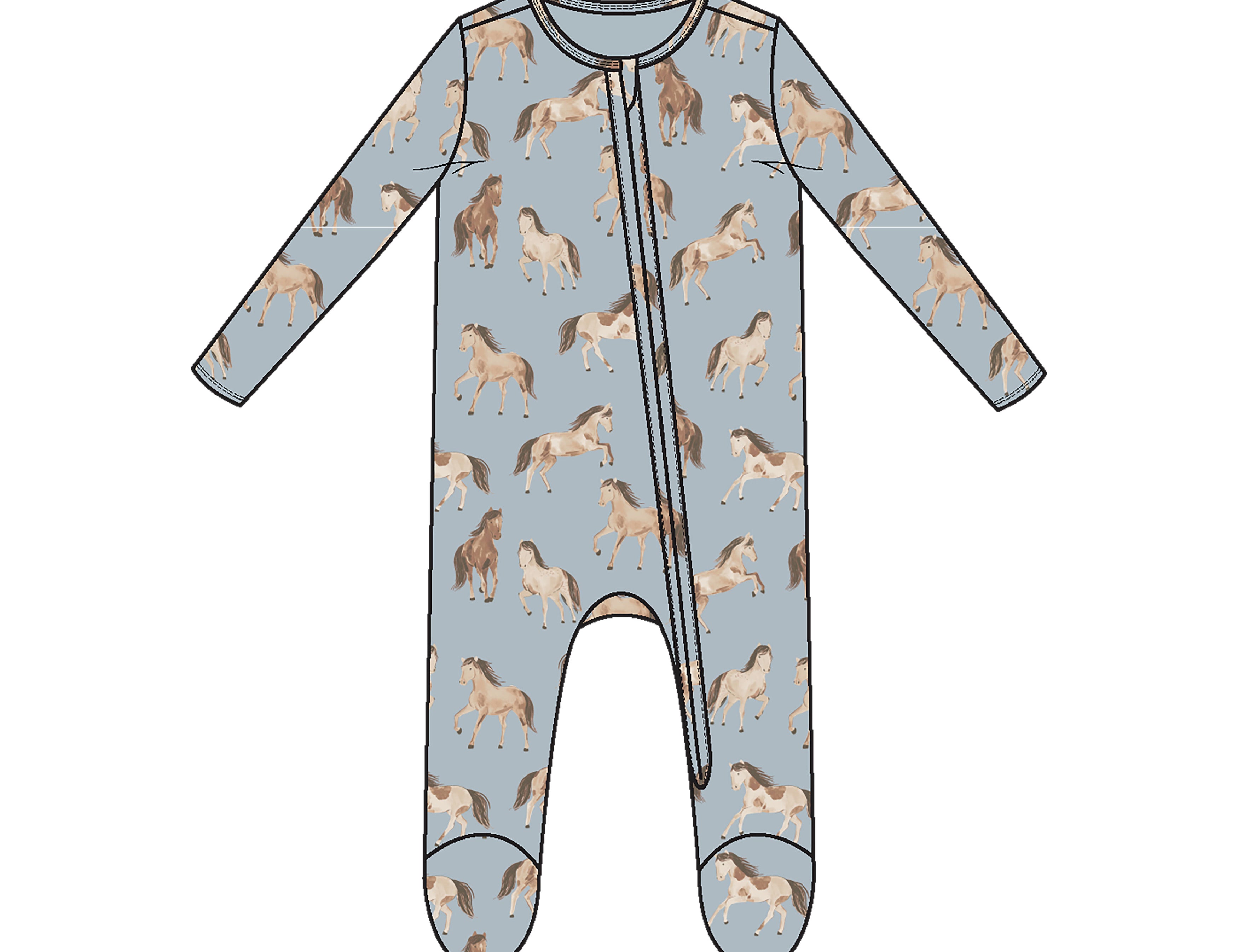 Boy Zipper Footies-24