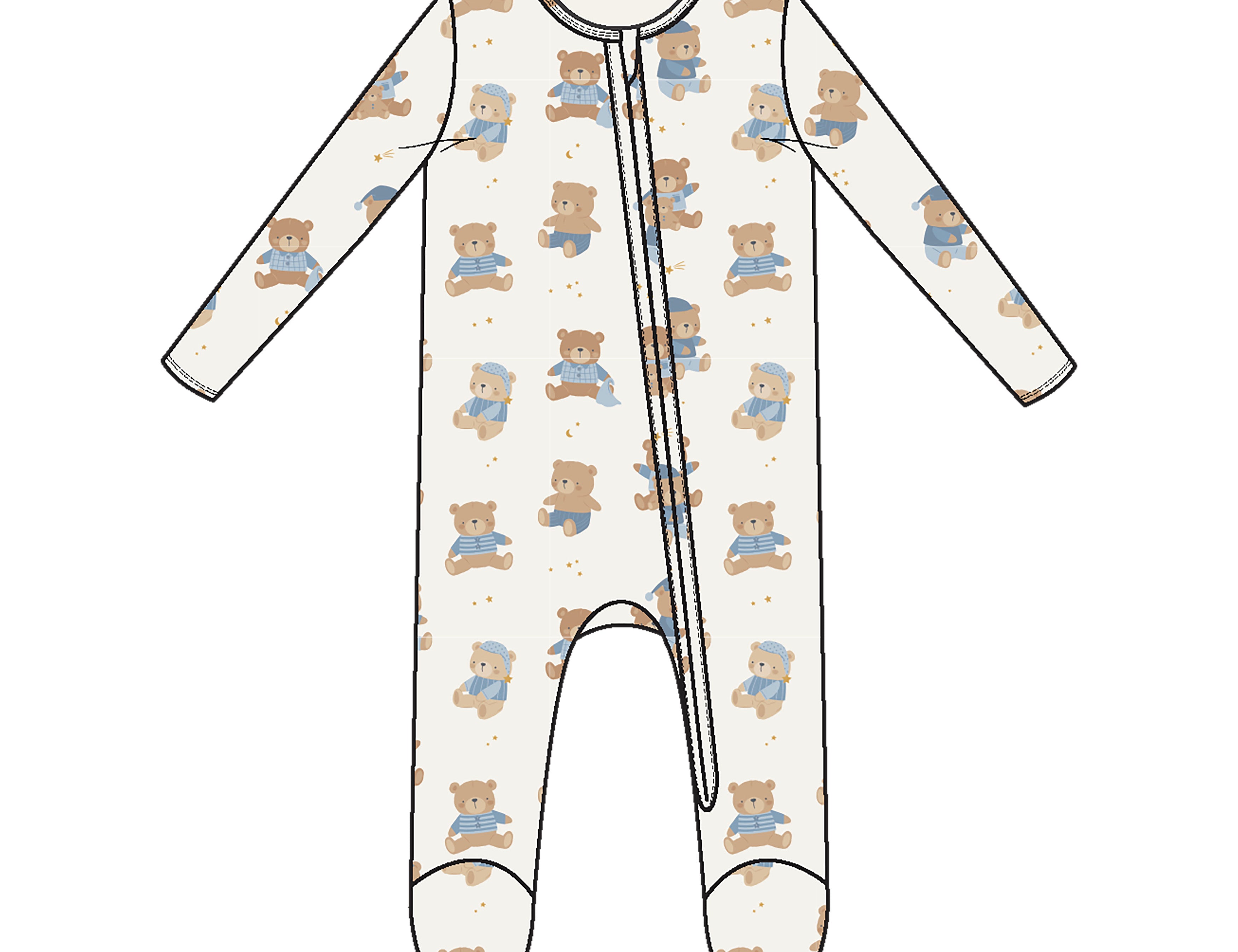 Boy Zipper Footies-24