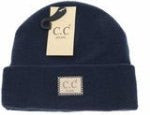 C.C Beanies BABY Soft Ribbed Leather Patch
