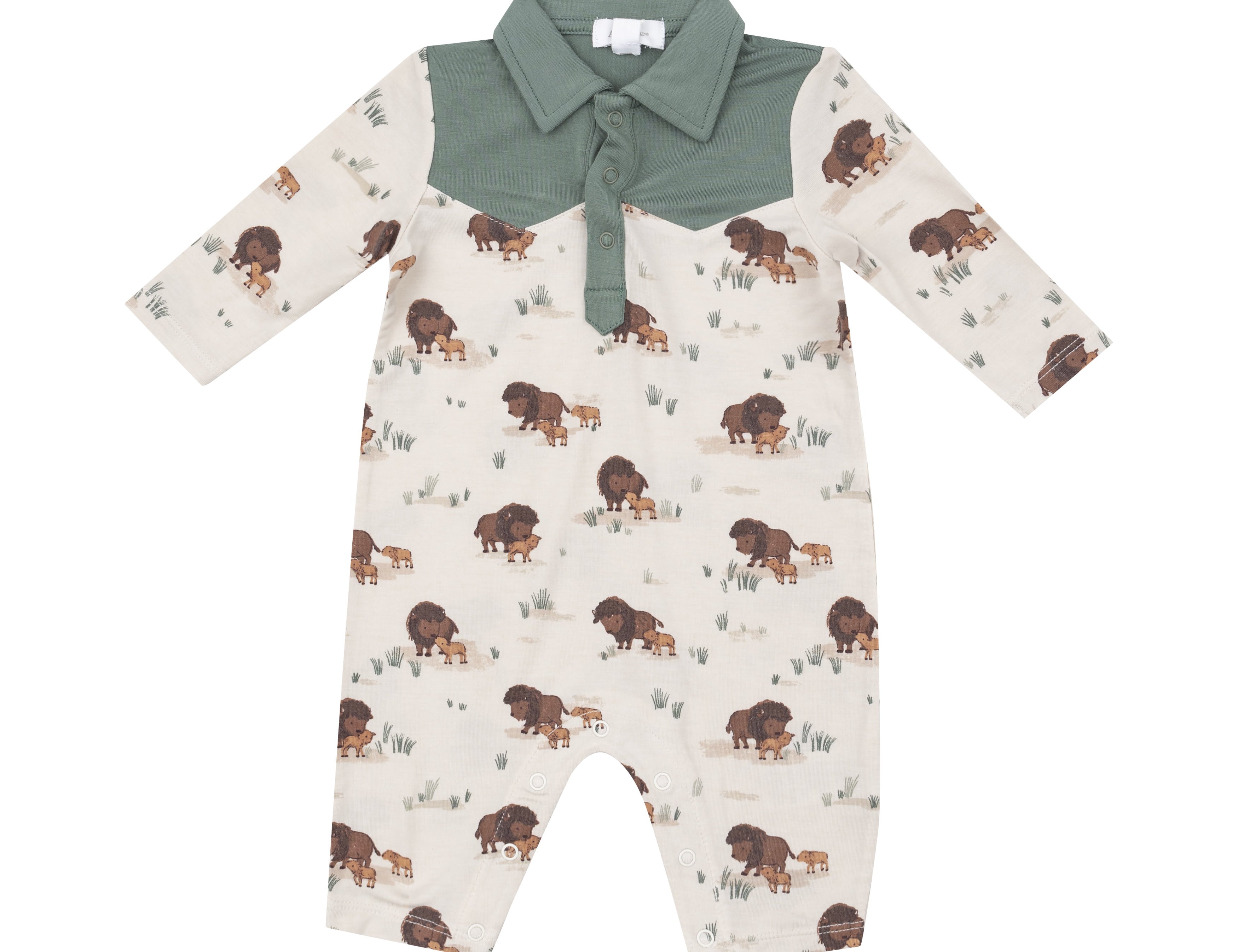 Boy Angel Dear Polo Romper-24