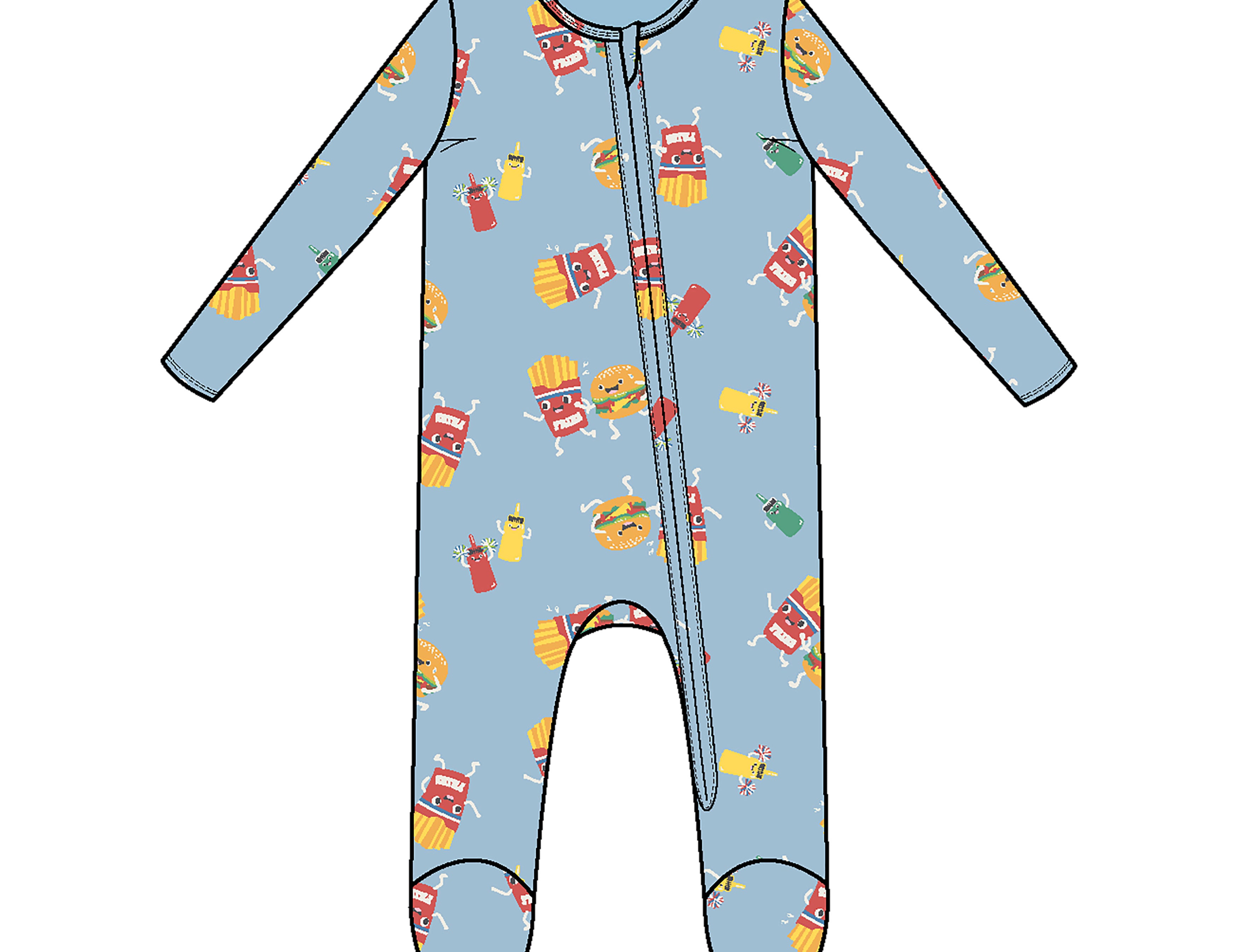 Boy Zipper Footies-24