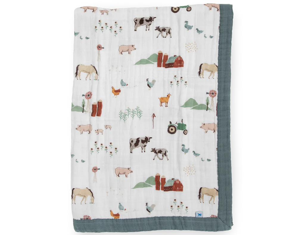 Cotton Muslin Baby Quilt
